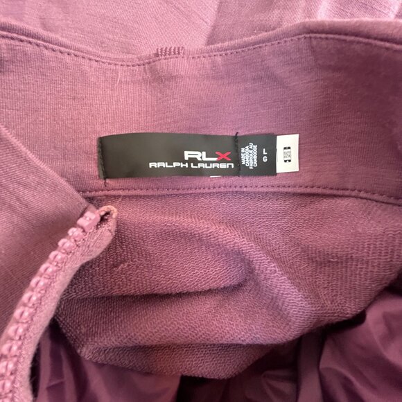 Ralph Lauren RLX Womens Hybrid Full-Zip Jacket Large Purple Full-Zip Lightweight - Picture 3 of 9